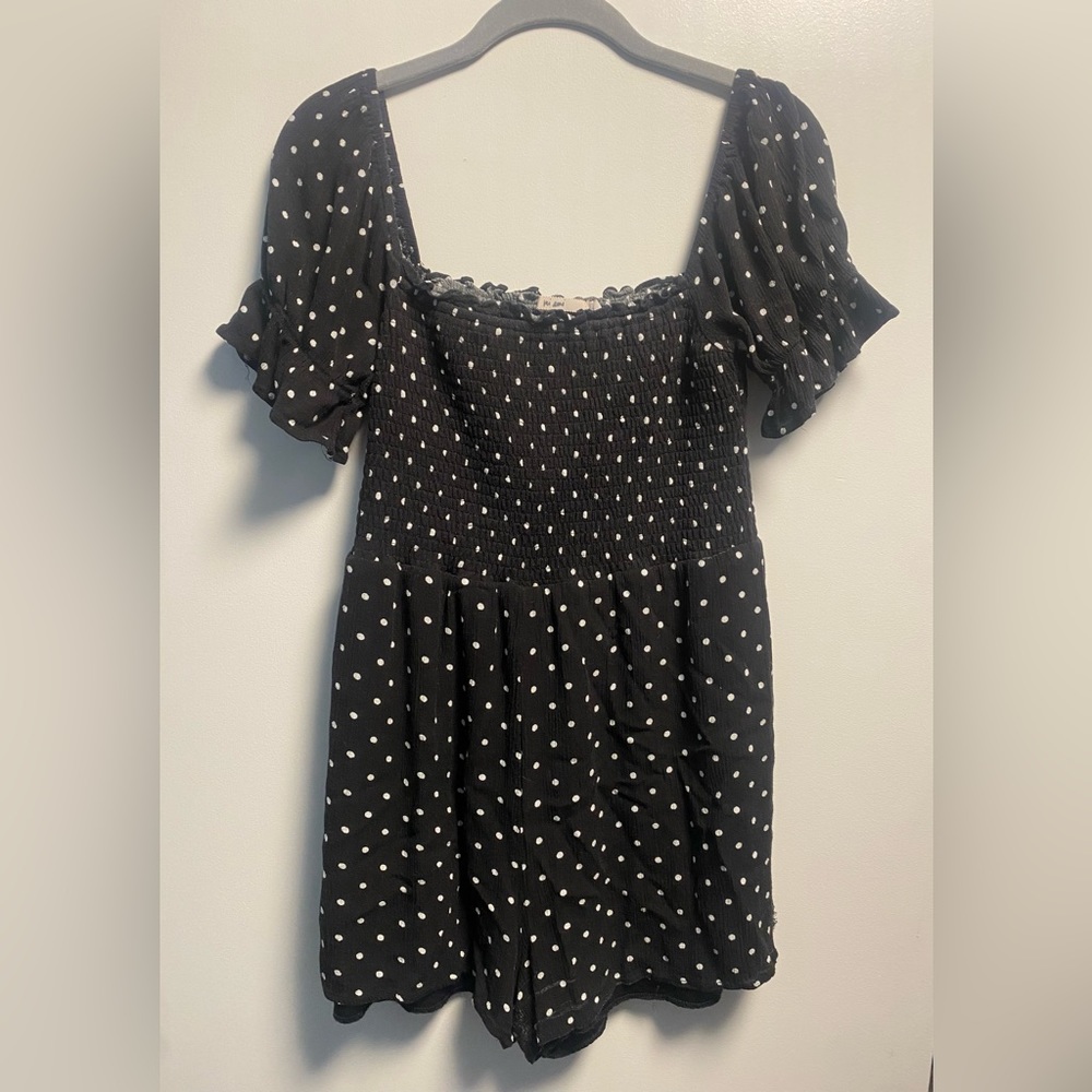 Polka dot romper